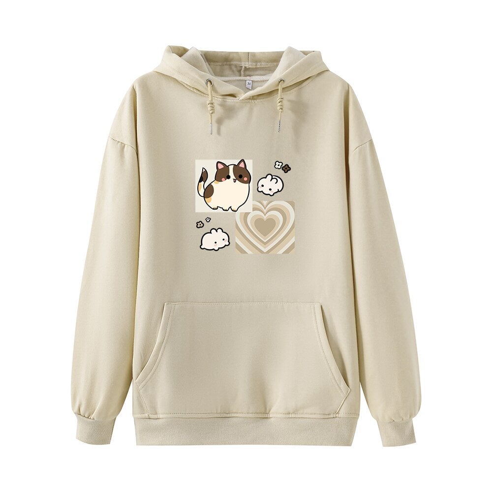 Chic Velvet Printed Hoodie